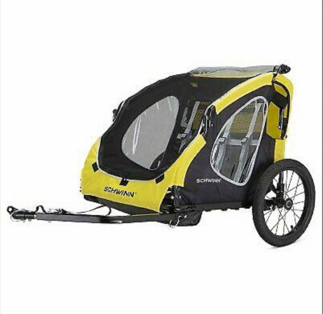 E-bike cart attachment for small children and animals — Tour CDA Coeur d' Alene