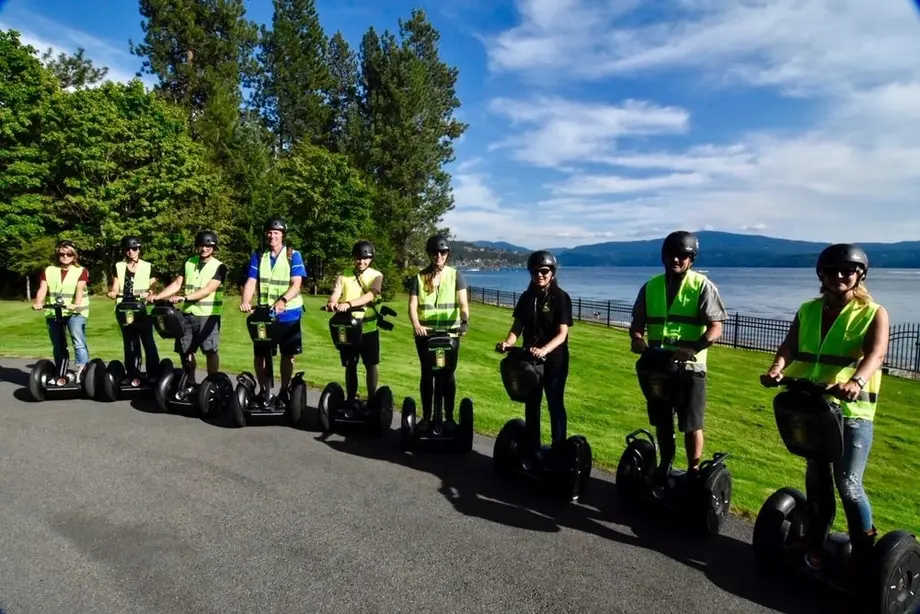Explore CDA Segway Tour near the 14th hole landmark in Coeur d'Alene Idaho